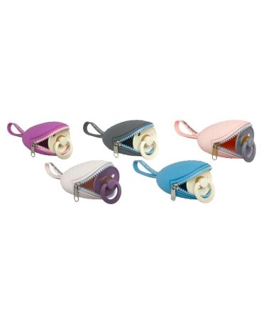 SchnullerHai Pink - Practical Pacifier Bag for 2 Pacifiers | Flexible Fastening Storage Solution - Buy Online on GoSupps.com