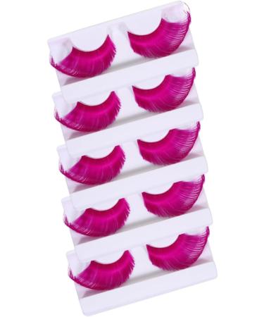ABOOFAN 10 Pairs Halloween Extra Long False Eyelashes Exaggerated Eyelash for Girls Curly Upper Eyelashes Masquerade Party Eyelashes Purple Eyelashes Chemical Fiber Miss Cosplay - Buy Online on GoSupps.com