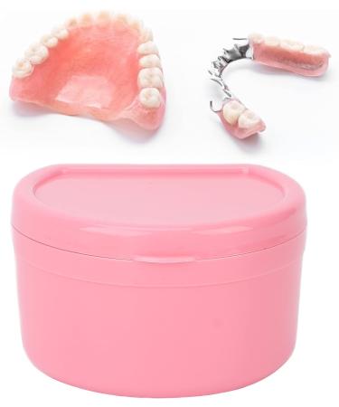 Buy 2Pcs Pink Denture Holder Case - Portable Partial Mouth Guard Container & Orthodontic Storage Box - Buy Online on GoSupps.com