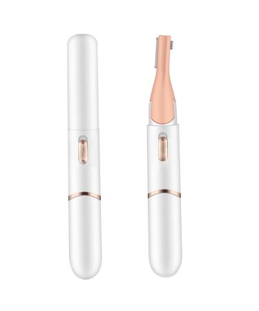 Electric Eyebrow Trimme Double Blade Eyebrow Trimmer Pivoting Head Facial Hair Remover with Grooming Comb Eyebrow Shaver Rechargeable Trimmer for Women Eyebrows Lips
