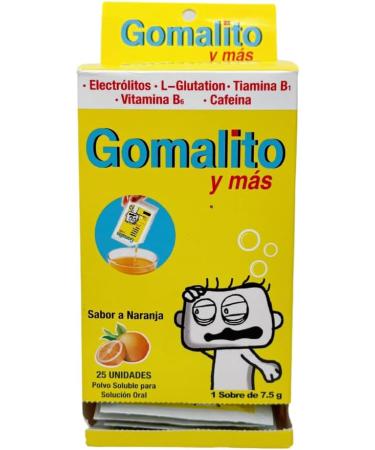 Gomalito y m s Rehydrating Supplement with Electrolytes B Vitamins & Caffeine Instant Energy & Fast Recovery Orange Flavor 25 Sachets x 7.5g Made in USA - Buy Online on GoSupps.com