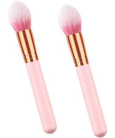 Didiseaon 2pcs Cosmetics Brush Makeup Powder Brush Cosmetic Brush Highlighter Makeup Brush Wooden - Buy Online on GoSupps.com