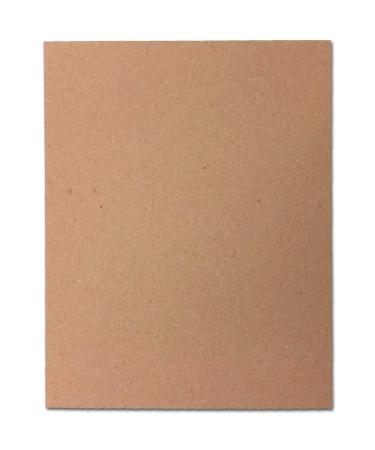 30pt 8" x 10" Brown Kraft Cardboard Chipboard (100 Pieces)
