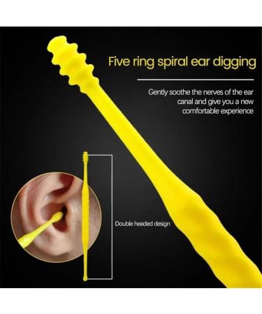 Portable Ear Cleaner Stainless Steel Ear Spoon Set Stainless Steel Ear Wax Remover Reusable Stainless Steel Ear Wax Remover Set Ear Wax Easily Removed Ideal for Personal and Home Use(Yellow) - Buy Online on GoSupps.com