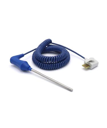 Compatible Mindray VS800 Oral Temperature Probe | 2 FT Reusable Spring Sensor with 4 Pins Connector - International Shipping Available - Buy Online on GoSupps.com