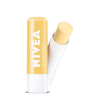 NIVEA A Kiss of Milk & Honey Lip Care - Natural Defense & Soothing - 6 Pack - Moisturizing & Hydrating Lip Balm for All Skin Types - International Shipping Available - Buy Online on GoSupps.com