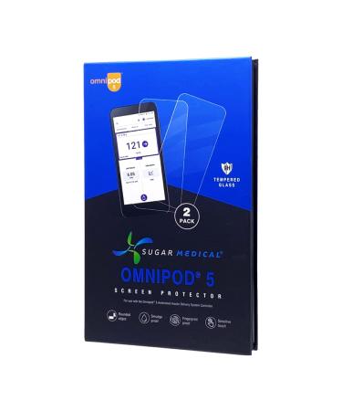 Sugar Medical Omnipod 5 Screen Protector. Protect your Omnipod 5 Automated Insulin Delivery System Controller from cracks scratches and scrapes. 2 Pack. - Buy Online on GoSupps.com