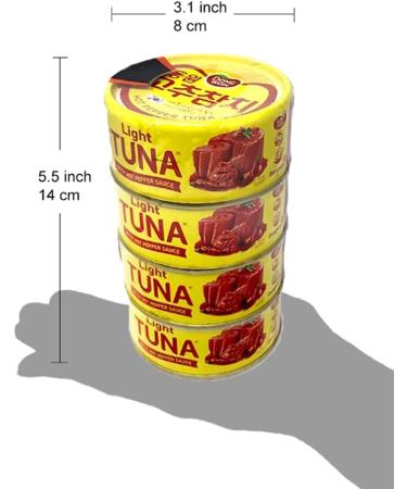 Dongwon Gochuchamchi Light Tuna With Hot Pepper Sauce In Canola Oil 150g X 4 (600g) - Buy Online on GoSupps.com