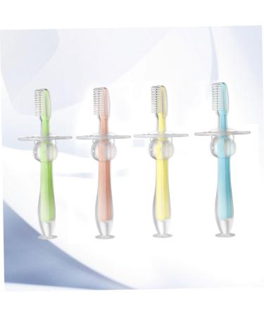 Minkissy Silicone Toddler Toothbrush - 8 Pack Bristle Infant Training Brush for Healthy Teeth Care - Buy Online on GoSupps.com