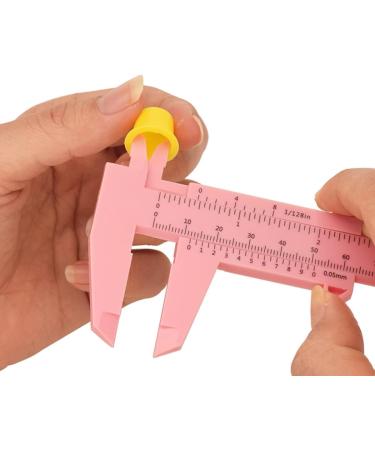 Housoutil R gle de Mesure pour Sourcils 150 MM en Plastique Rose Pied Coulisse Coulissant Portable Outil Pr cis de Maquillage Facial pour Dessin et Estompage des Sourcils - Buy Online on GoSupps.com
