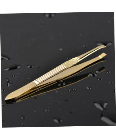 Beaupretty Eyelashes Extension Clip Tweezers Facial Hair Slant tip tweezer Eyebrow Remover Tools Curved Precision fine Pointed tweezer Slant Eyebrow Eyebrow Clip Eyelash Miss Eyebrow Tools medium Golden - Buy Online on GoSupps.com