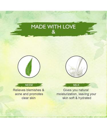 Neem & Milk Face Wash for Oily Skin Acne-Prone Skin Paraben-Free Herbal Cleanser with Neem Extract Milk Protein & Glycerine | For Men & Women | 250ml - Buy Online on GoSupps.com