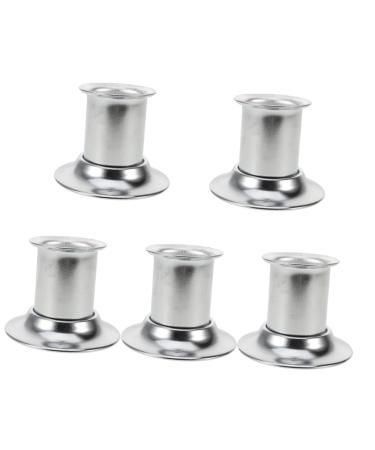 TOVINANNA 5 piece roll Moxibustion Fire extinguishing cap moxa roller fire extinguisher replacement moxa fire extinguish moxibustion massage fire extinguisher stainless steel moxa accessories silver x 5 pieces 8.00x8.50cmx5pcs