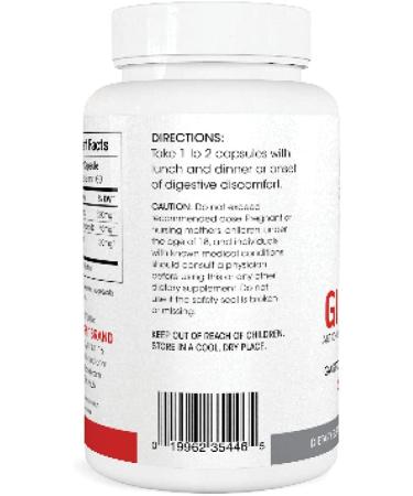 GI Relief Herbal Supplement - Reduce Gastrointestinal Discomfort, Acid Indigestion & Heartburn - 60 Capsules (1 Bottle) - Buy Online on GoSupps.com
