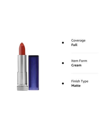 Maybelline New York Color Sensational Nude Lipstick Matte - Coffee Addiction 0.15oz - Buy Online on GoSupps.com