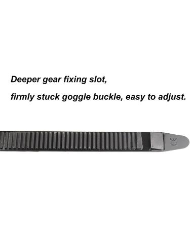 2-Piece Universal Silicone Dive Mask Strap Replacement - Black | Flexible Swim Eyewear Accessories for Scuba Diving & Swimming - Buy Online on GoSupps.com