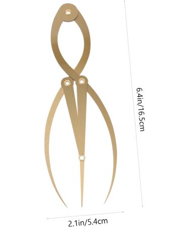 NOLITOY 1pc Eyebrow Positioning Ruler Measure Eyebrows for Microblading Eyebrow Mapping Tool Gold Scale 16.5x5.4cm Golden - Buy Online on GoSupps.com