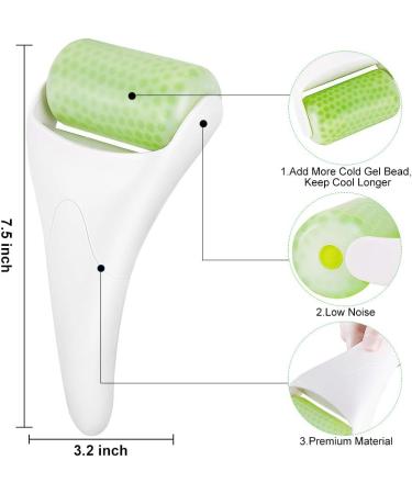 BFASU Ice Roller for Face & Eye Puffiness Relief | Facial Massager for Migraine & Headaches | Anti Wrinkle Skin Care Product - Buy Online on GoSupps.com