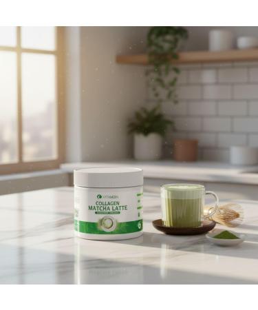  Vitamoon Vitamoon Matcha Collagen Peptides | Radiance Skin Hair & Nails | 300g Ceremonial Matcha & Peptan Collagen High Dose | 20 Day Sugar Free Treatment - Buy Online on GoSupps.com