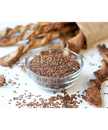 Non-GMO Brown Flax Seeds 1lb - Raw Whole Flaxseed, High Fiber, Omega-3 Fats - Ideal for Salads, Baking, Smoothies - Kosher, Vegan, Bulk - Buy Online on GoSupps.com