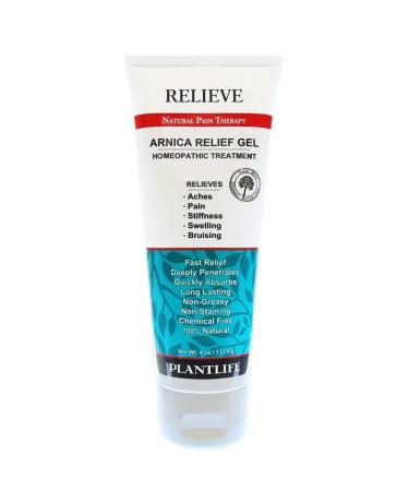 Plantlife Arnica Relieve Gel - Made with Arnica and 100% Pure Essential Oils - Relieve Products are a Homeopathic Solution for Everyday Use - Works Quickly and Effectively - Made in California