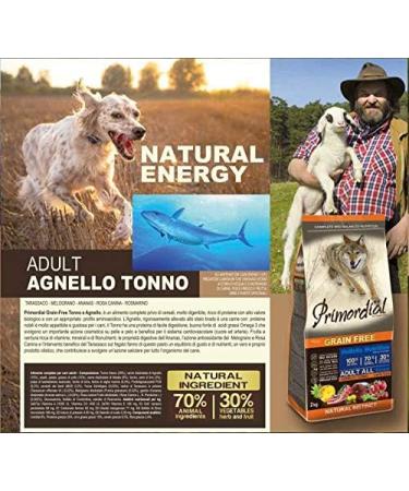 Primordial Croquettes Grain Free Agneau/Thon 2 kg - Buy Online on GoSupps.com