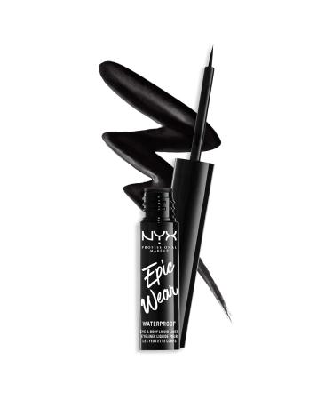 NYX PROFESSIONAL MAKEUP Epic Wear Liquid Liner, Long-Lasting Waterproof Eyeliner - Black Black Matte - Buy Online on GoSupps.com