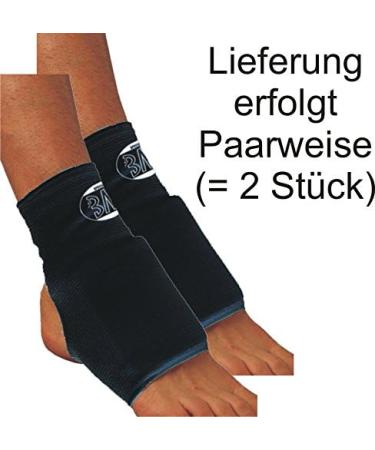 Bay 2x Foot Bandages with Spens Upholstery Clamping Protector Fabric | CE Approved Cotton Ankle & Joint Protection - Black & White S/M - Buy Online on GoSupps.com