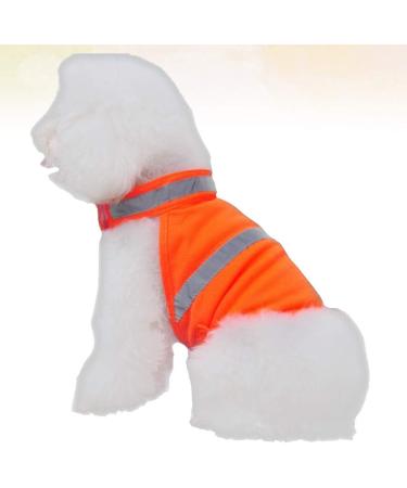 Villcase Reflective Safety Vest for Dogs | High Visibility Breathable Summer Clothing for Walking Running & Hiking | Fluorescent Orange Size M - Buy Online on GoSupps.com