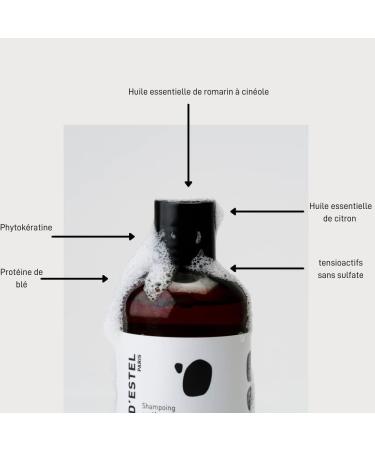 SERGE D'ESTEL PARIS Keratin Shampoo Without Sulfate 250ml Prolongs the Effects of Smoothing Repairs and Restructures the Hair Fiber in Depth 100% Vegan Formula Made in France - Buy Online on GoSupps.com