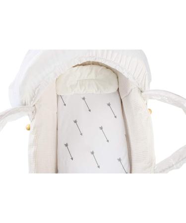 Knlpruhk Grey Arrow White Bassinet Sheet Set 2 Pack - 100% Jersey Knit Cotton for Baby Boy Girl - Ultra Soft & Stretchy - Grey Arrows & Black Triangles - Buy Online on GoSupps.com