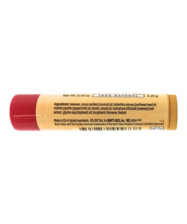 BURT'S BEES Peppermint Lip Balm - Natural Moisturizing Lip Care 0.15 OZ | Shop Internationally - Buy Online on GoSupps.com