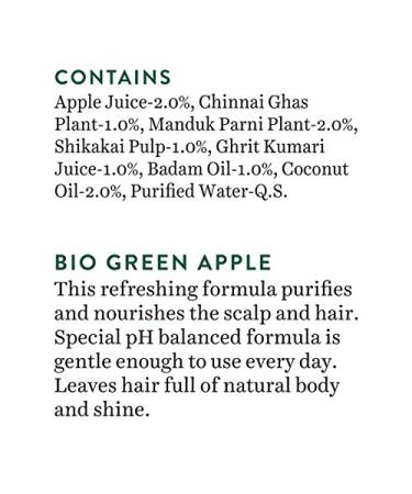 Biotique Bio Green Apple Purifying Shampoo & Conditioner for Oily Scalp | 190 ml - Shop Internationally - Buy Online on GoSupps.com
