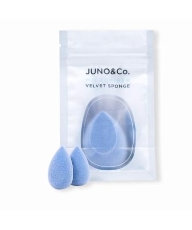 JUNO & Co. Microfiber Sponge, Latex-Free, Dual Layer Technology, Flawless Makeup Blender for Foundations, Powders and Creams (Velvet Love Bundle)