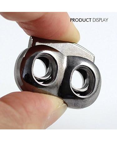 10pcs Black Gun Metal Cord Locks Spring Stop Toggle Stoppers for 7mm Cord - Pack of 10 - Buy Online on GoSupps.com
