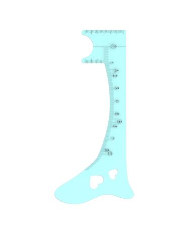 Eyebrow Stencils | Eye Liner Guide for Eye Brows - Quick Eye Makeup Tool Multifunctional Brow Measuring Eye Makeup Aid for Defined Brow Lip Lines Blue