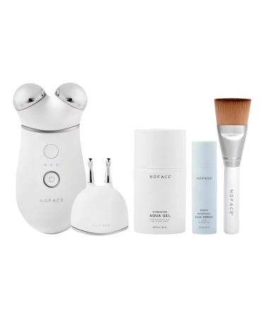 NuFACE TRINITY+ and Effective Lip & Eye Attachment Set   Microcurrent Facial Toning Device to Contour Eyebrows  Eyes  Mouth and 11 s Trinity+ w/ Lip & Eye Attachment