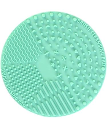 DOITOOL Makeup Brush Cleaner Pad Makeup Brush Washing Mat Silicone Makeup Cleaning Brush Scrubber Makeup Brush Cleaner Brush Cleaner Silicone Makeup Brush Cleaner Accessories Round 10*10cm Green - Buy Online on GoSupps.com