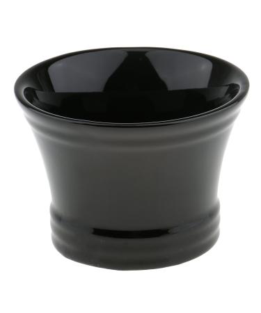 Premium Black Ceramic Shaving Bowl Soap Dish | Eco-Friendly & Stylish Grooming Essentials - Buy Online on GoSupps.com