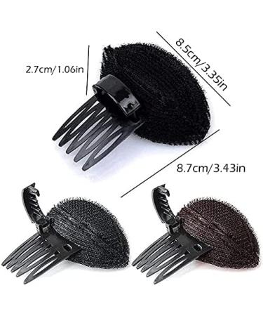U-K 1pc Puff Hair Head Cushion Invisible Bump Up Volume Hair Base Fluffy Self Insert Hair Pad Sponge Clip Great for Women & Girls Nice and Professional - Buy Online on GoSupps.com