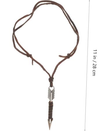 OFFSCH Mens Necklace Choker Necklace for Men Men's Necklace Leather Neck Chain Man Adjustable Cowhide Rope - Buy Online on GoSupps.com