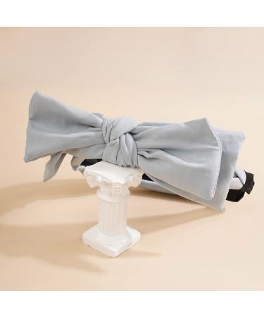 Wiwpar Knotted Bow Headband for Women - Fashionable Solid Blue Hair Accessory - Buy Online on GoSupps.com