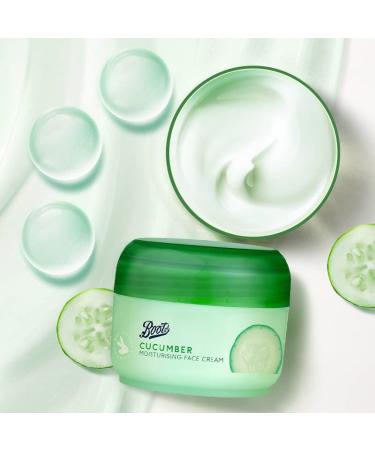 Boots Cucumber Moisturizing Cream 100ml - Hydrating & Nourishing Cream for All Skin Types | International Shipping Available - Buy Online on GoSupps.com