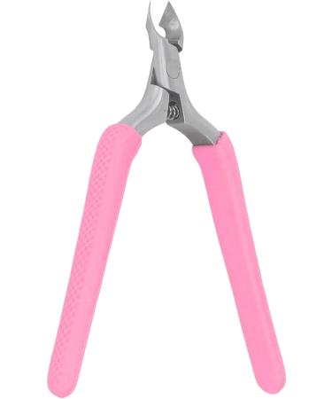 Nail Cuticle Trimmer Hygienic Built-in Spring Cuticle Trimmer with Protective Cover for Nail Salon (Pink) - Buy Online on GoSupps.com
