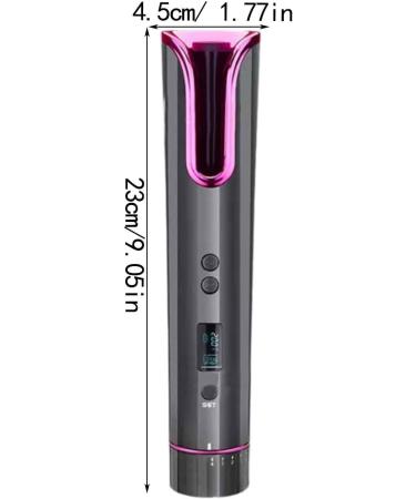 New Automatic Curling Wand Cordless USB Rechargeable Self Rotating Curling Auto Hair Curler Curling with Rotating Barrel for Hair Styling Waves H UiD607 (Grey One Size) One Size Grey - Buy Online on GoSupps.com
