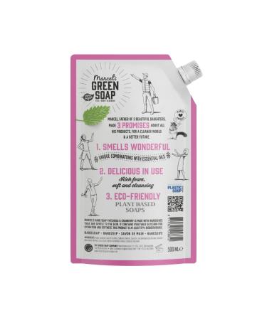 Marcel's Green SOAP Hand Soap Refill Pack - Patchouli & Cranberry - Eco-Friendly Vegan Liquid Soap - 500ml (6 Pack) - Buy Online on GoSupps.com