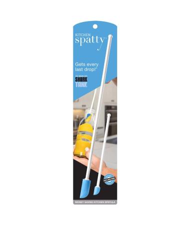 Spatty Daddy Kitchen Spatula Set (6 and 12 Inch Blue) Shark Tank Mom Made to Scrape Last Drop From Jars  Ketchup  Icing  Peanut Butter  Spreading or Mixing Gifts for Cooks  Grandma  Stocking Stuffers