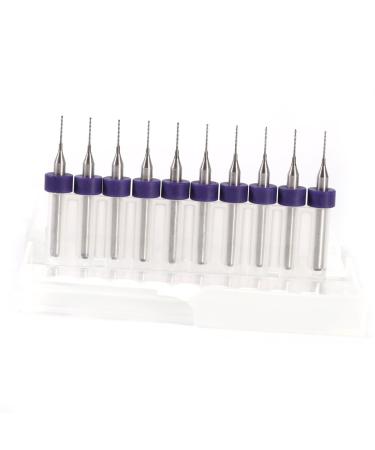 Drill Bit - 10pcs PCB Circuit Board Carbide Micro Drill Bit Tool Set 0.1mm to 1.4mm(0.5mm)