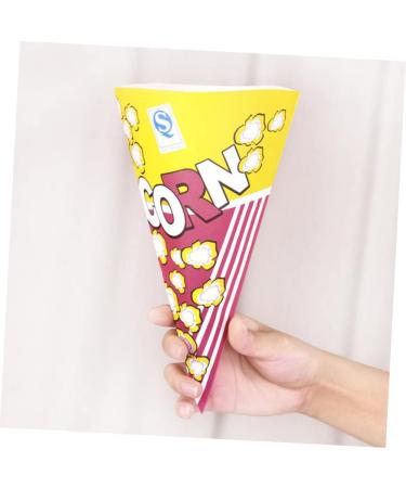 Healeved 500 Pcs Container Paper Popcorn Bags Popcorn Bucket Clear Cups Food Pouches Candy in Bulk Items Yellow Candy Paper Food Bag Bulk Food Containers for Food Gift Box Tight 16*16cmx5pcs As Shownx5pcs - Buy Online on GoSupps.com