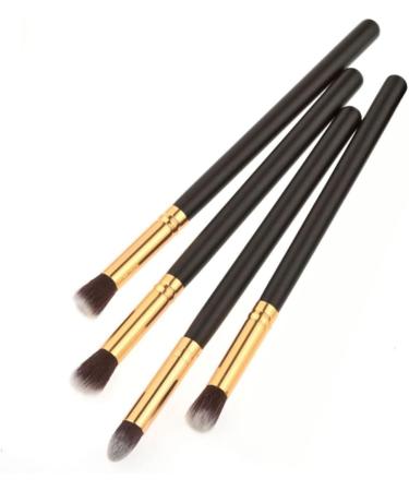 Hemoton 12 Pcs Eye Make-up Brush Kit Eyeshadow Professional Cream Eyeshadow Glitter Makeup Brushes Eyeliner mediumx3pcs Black+goldx3pcs - Buy Online on GoSupps.com